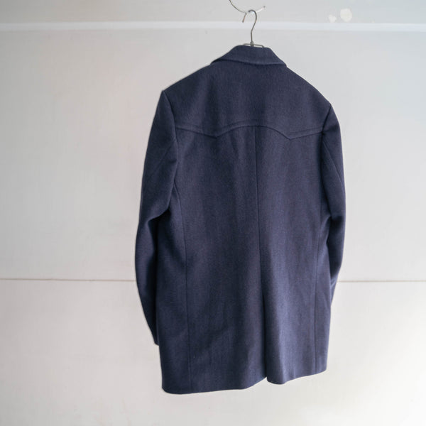 1980s Italian military navy wool P coat