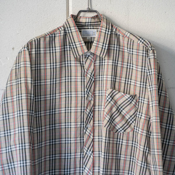 1960-70s Germany nova checked shirt 'dead stock'