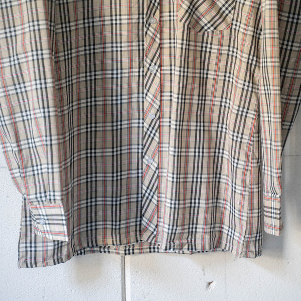 1960-70s Germany nova checked shirt 'dead stock'