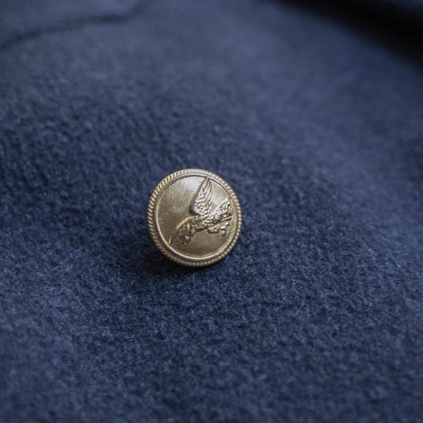 1980s Italian military navy wool P coat