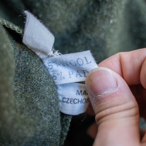 around 1970s Europe green wool short work jacket