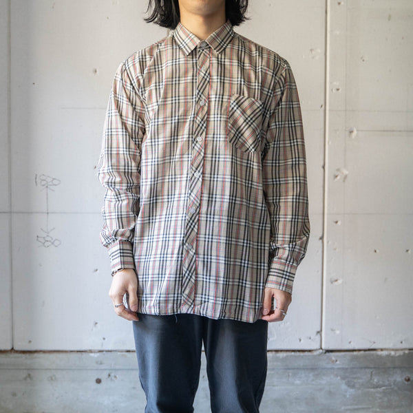 1960-70s Germany nova checked shirt 'dead stock'