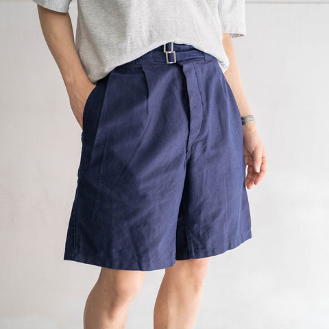 1960-70s Italian military navy color gurkha shorts 'dead stock'