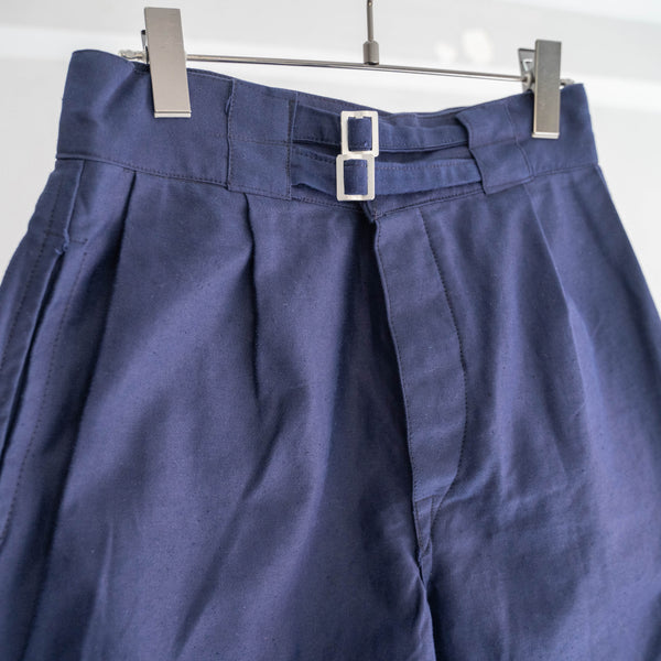1960-70s Italian military navy color gurkha shorts 'dead stock'