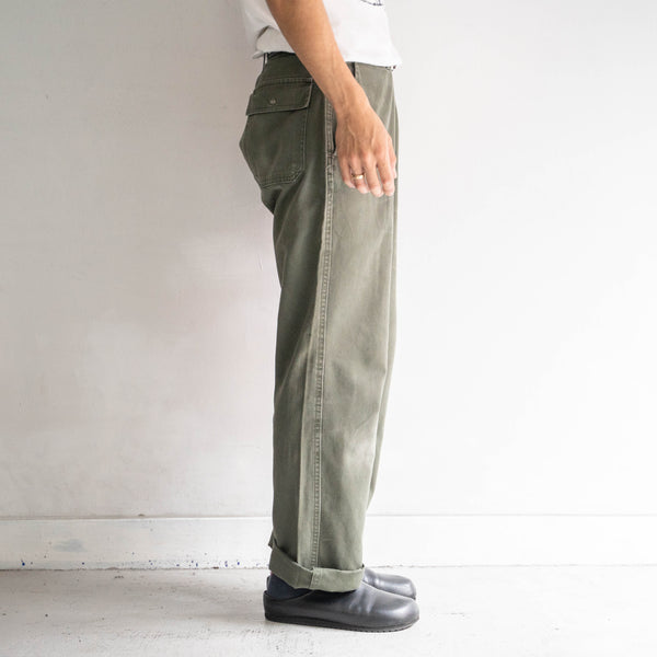 1980-90s Belgium military cargo pants -one pocket cargo-