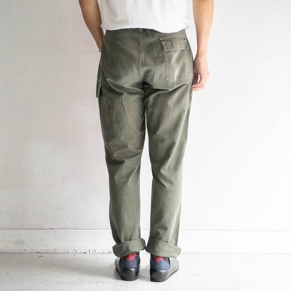 1980-90s Belgium military cargo pants -one pocket cargo-