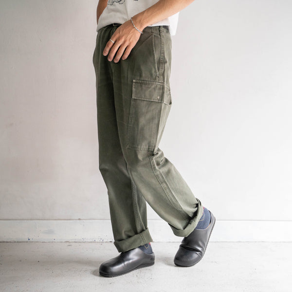 1980-90s Belgium military cargo pants -one pocket cargo-