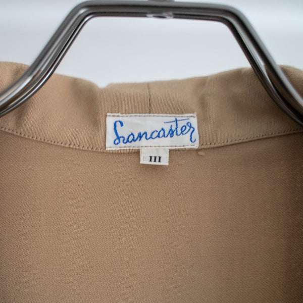 1950-60s Italian military beige color chino gown jacket  'dead stock'