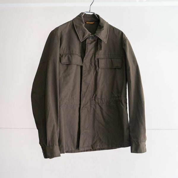 around 1970s Czech military field jacket 'dead stock' -black dyed & without epaulette-