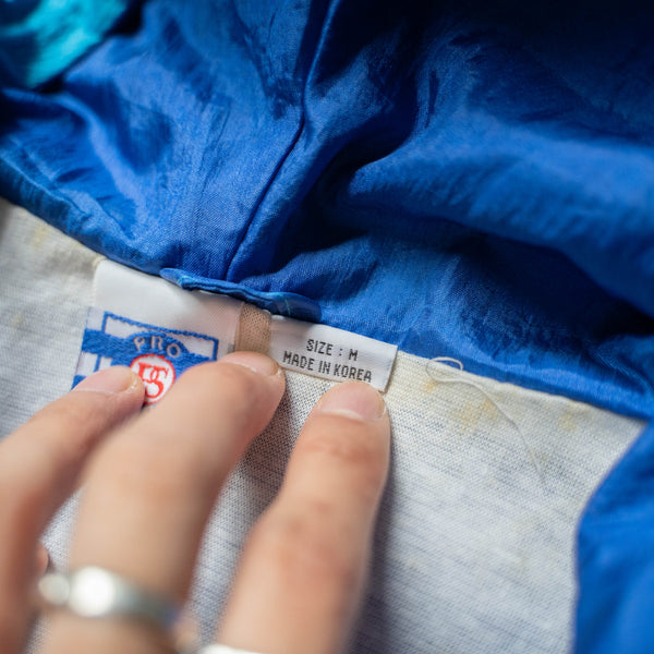 1980-90s 2tone blue nylon anorak parka