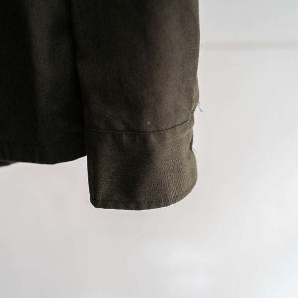 around 1970s Czech military field jacket 'dead stock' -black dyed & without epaulette-