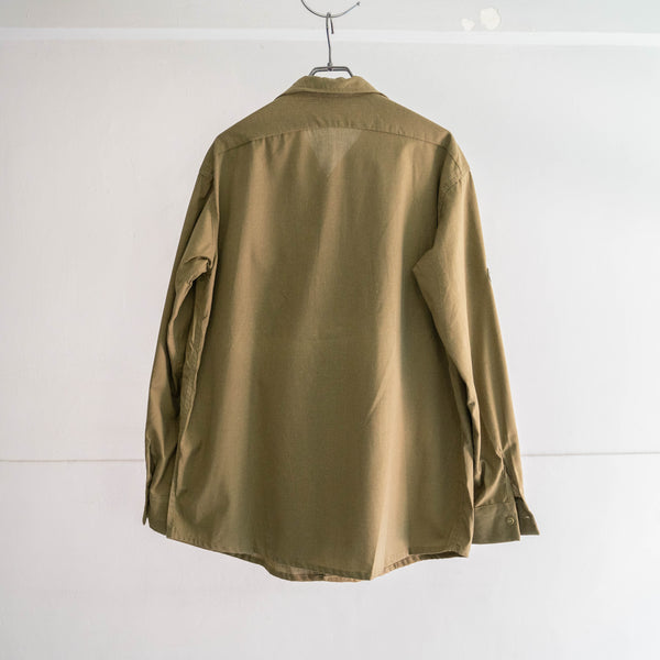 1980s Romania military field shirt 'dead stock' -sun fade- 'patch custom'