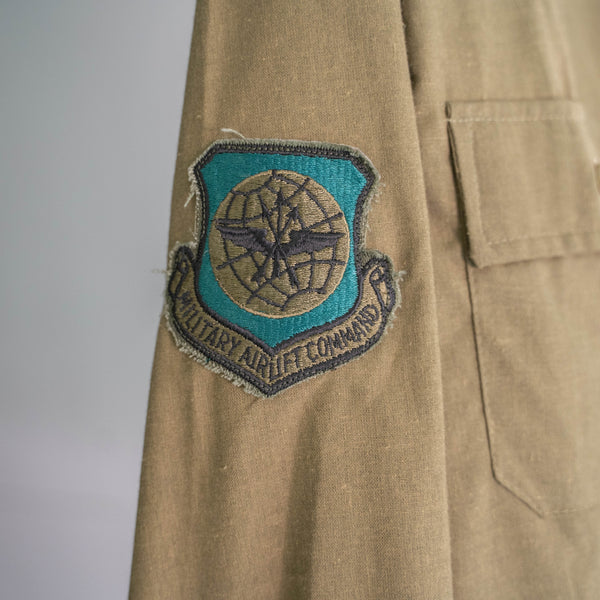 1980s Romania military field shirt 'dead stock' -sun fade- 'patch custom'