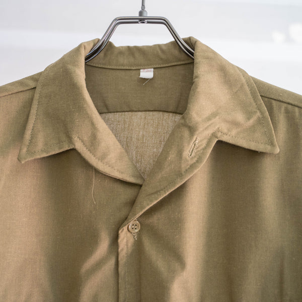 1980s Romania military field shirt 'dead stock' -sun fade- 'patch custom'