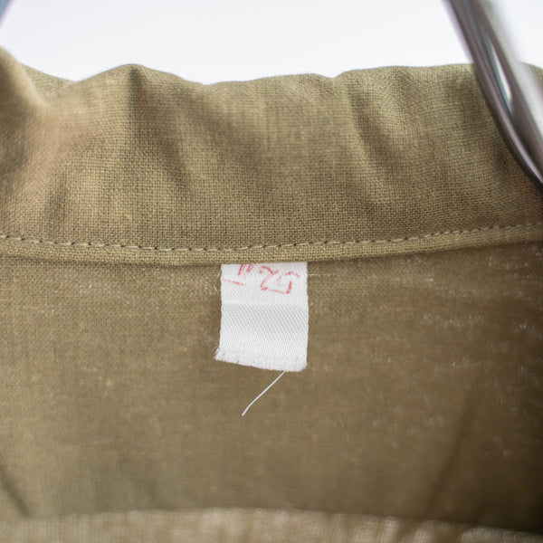 1980s Romania military field shirt 'dead stock' -sun fade- 'patch custom'