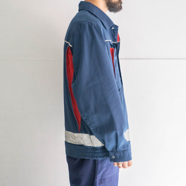 around 1980s Germany navy × red work  jacket