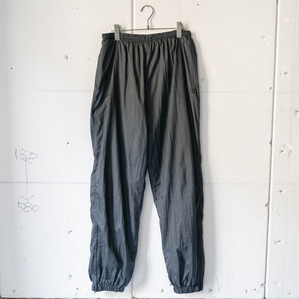 1990-00s 'Wilson' black color nylon pants