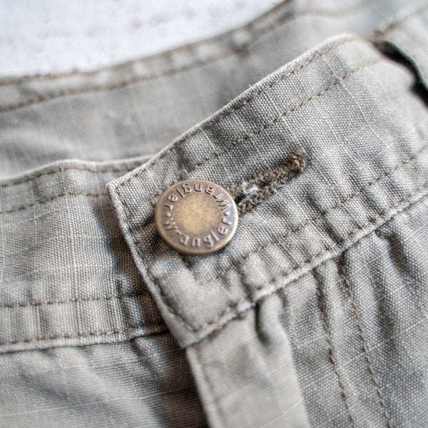 1990s  'Wrangler' khaki color ripstop cargo pants