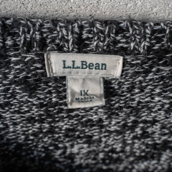 around2000s 'L.L.Bean' heather tone U neck knit