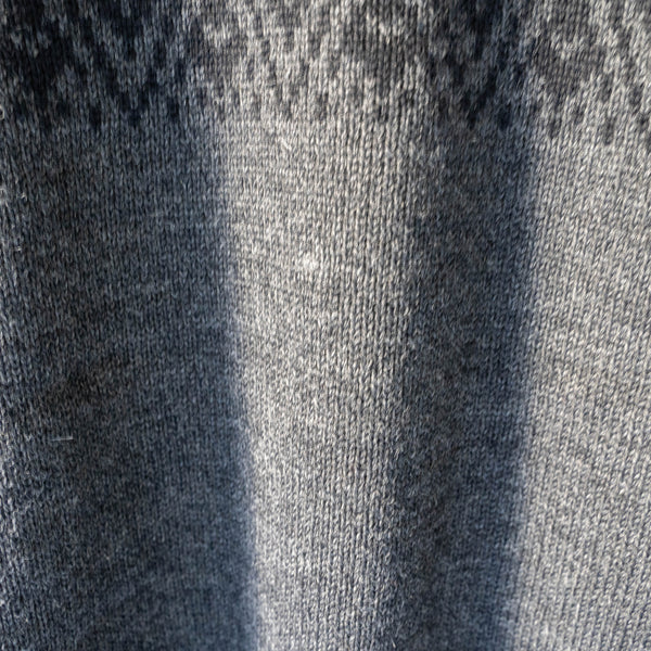 around1990s 'FOSSE' dark gray color nordic sweater -made in Norway-