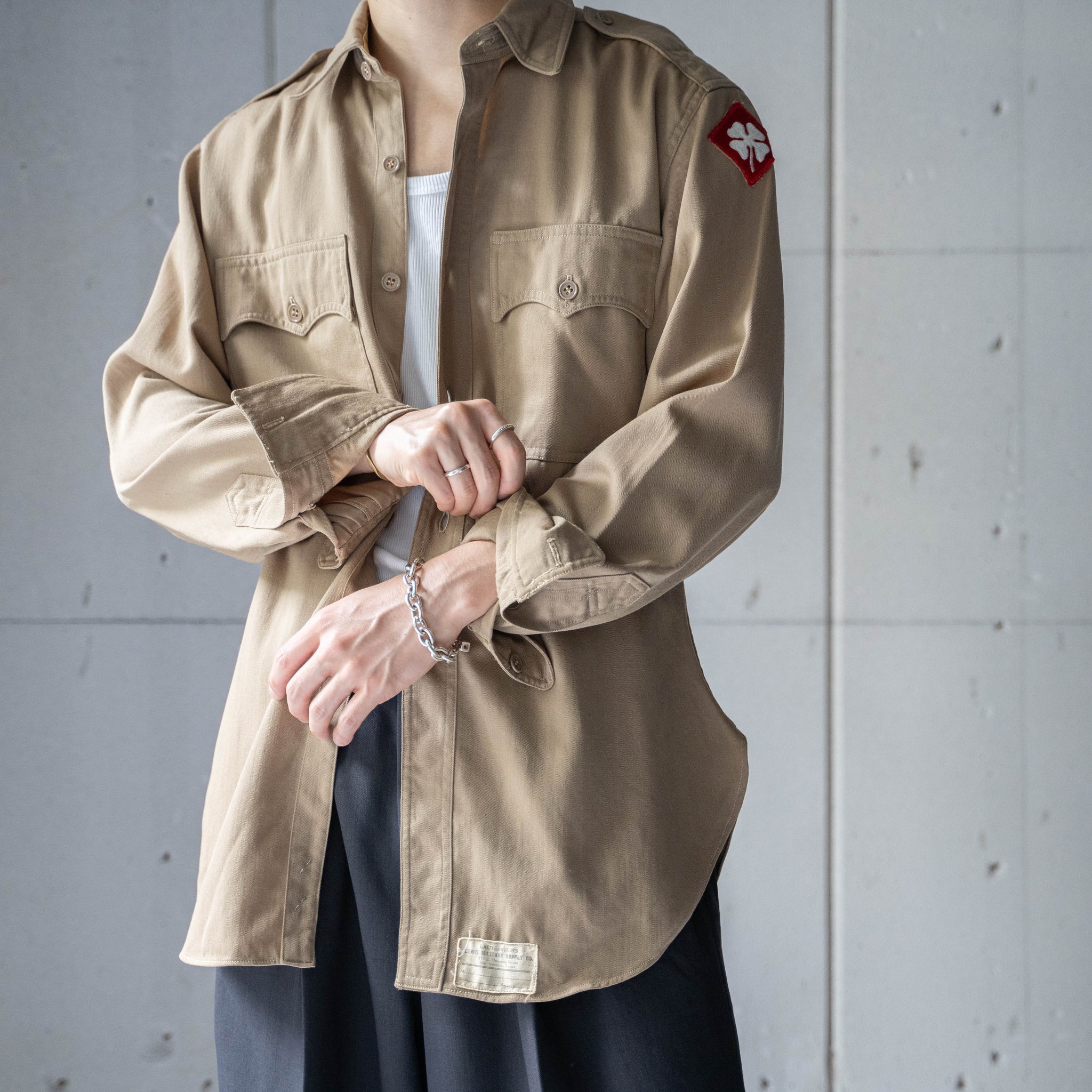 40's〜50's usarmy officer shirt gabardine | www.innoveering.net