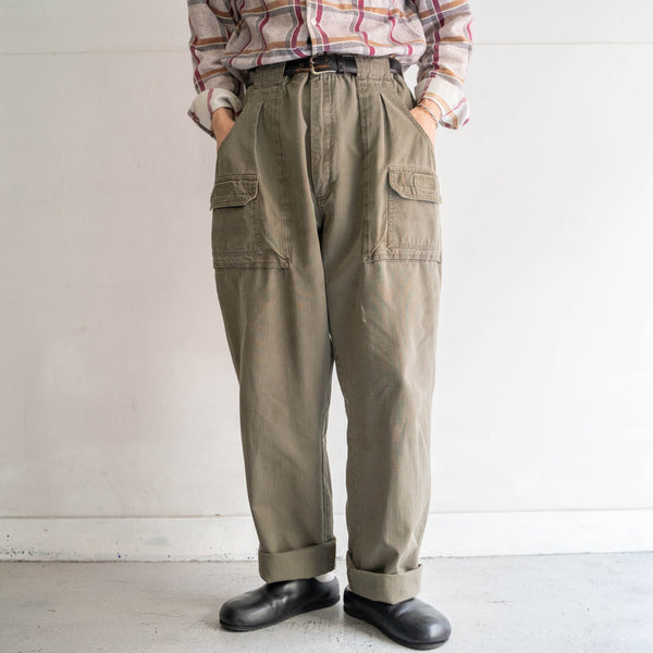 1990s  'Wrangler' khaki color ripstop cargo pants