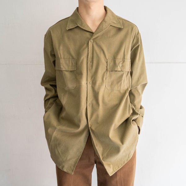 1980s Romania military field shirt 'dead stock' -sun fade- 'patch custom'
