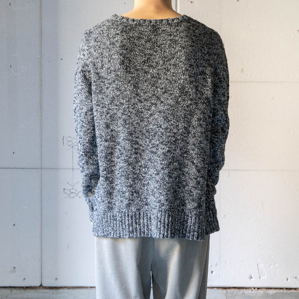 around2000s 'L.L.Bean' heather tone U neck knit