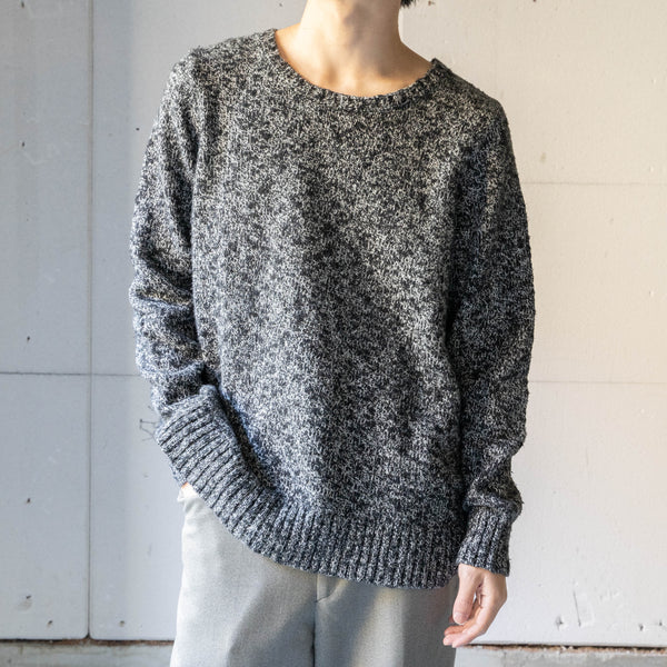 around2000s 'L.L.Bean' heather tone U neck knit