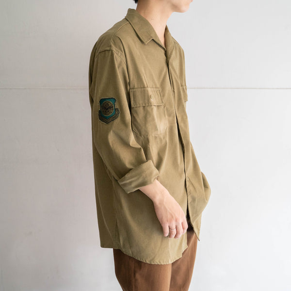 1980s Romania military field shirt 'dead stock' -sun fade- 'patch custom'