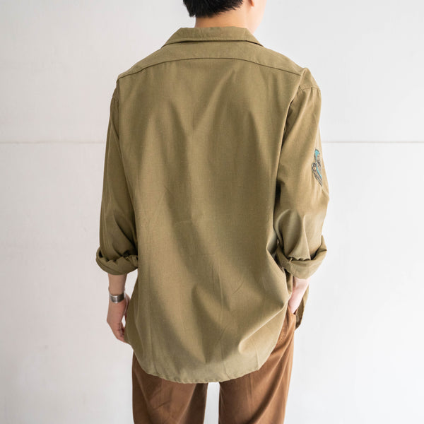 1980s Romania military field shirt 'dead stock' -sun fade- 'patch custom'