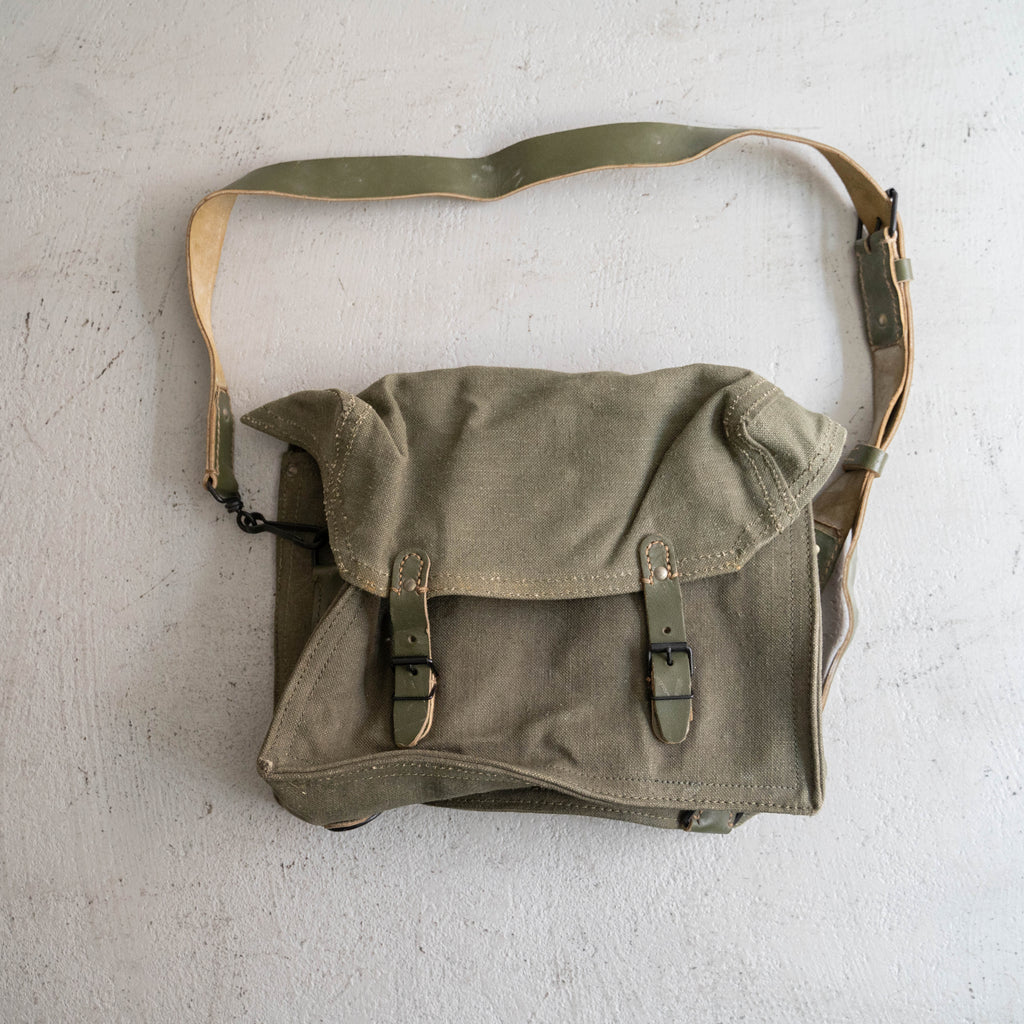 Dead stock 60's French Army musette bag - ショルダーバッグ