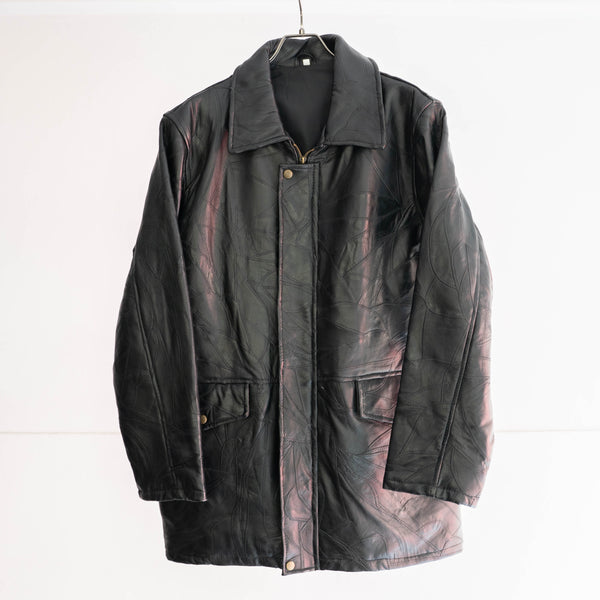 around 1990s black sheep skin half coat 'mint condition'