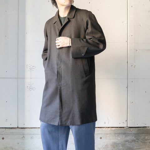 1980s Japan vintage dark brown color wool coat