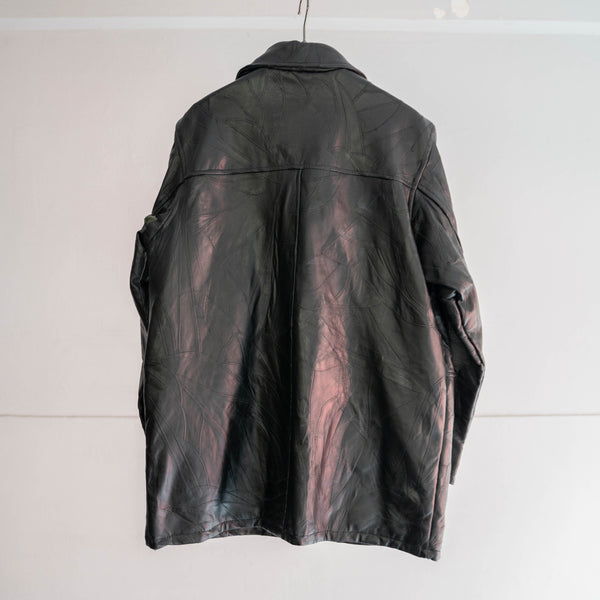 around 1990s black sheep skin half coat 'mint condition'