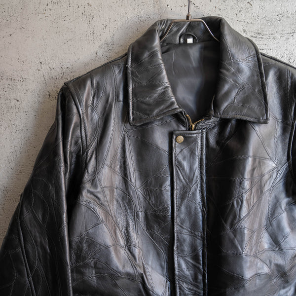 around 1990s black sheep skin half coat 'mint condition'