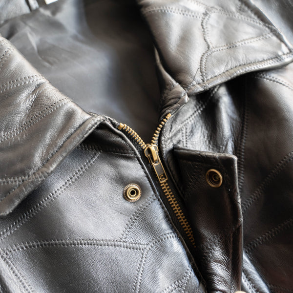 around 1990s black sheep skin half coat 'mint condition'