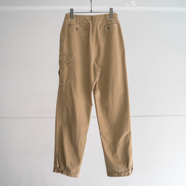 1980s  'L.L.Bean' beige color chino pants -with cargo pocket -