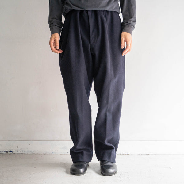 around 1960s France dark navy wool pants