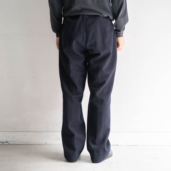 around 1960s France dark navy wool pants