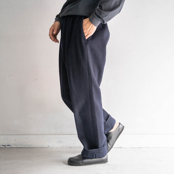 around 1960s France dark navy wool pants