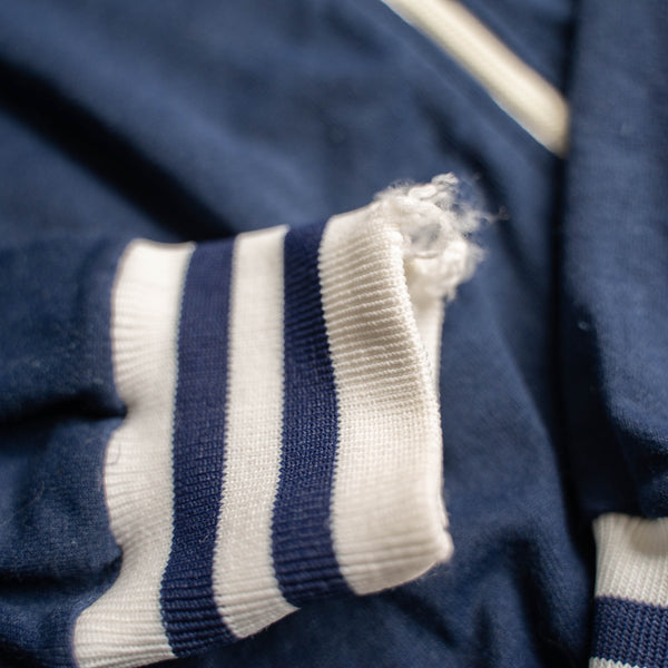 1970s Europe navy × white track jacket
