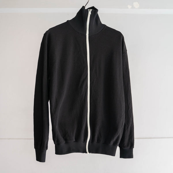 1970s Europe simple black track jacket