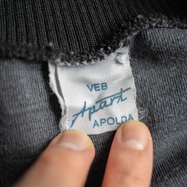 1970s Europe simple black track jacket