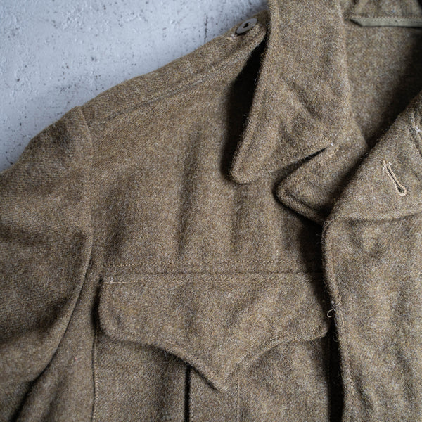 1950s Canadian military wool battle dress jacket 'dead stock'