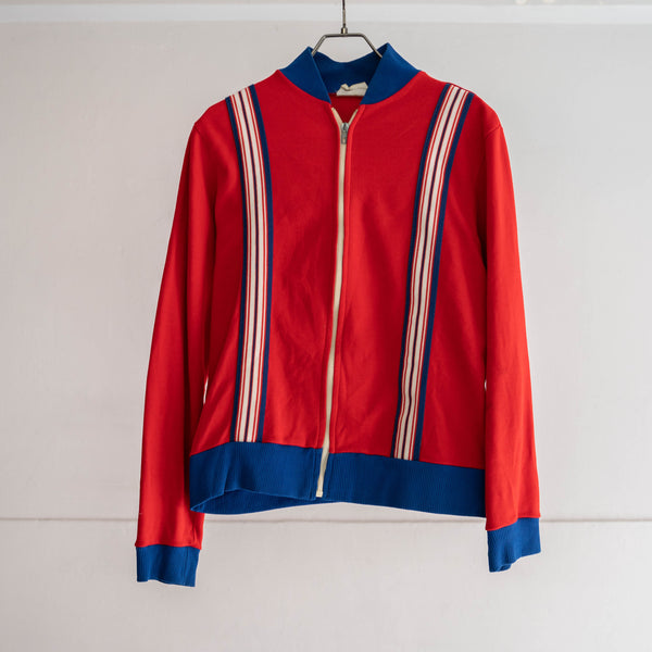 1970s Europe vivid red track jacket