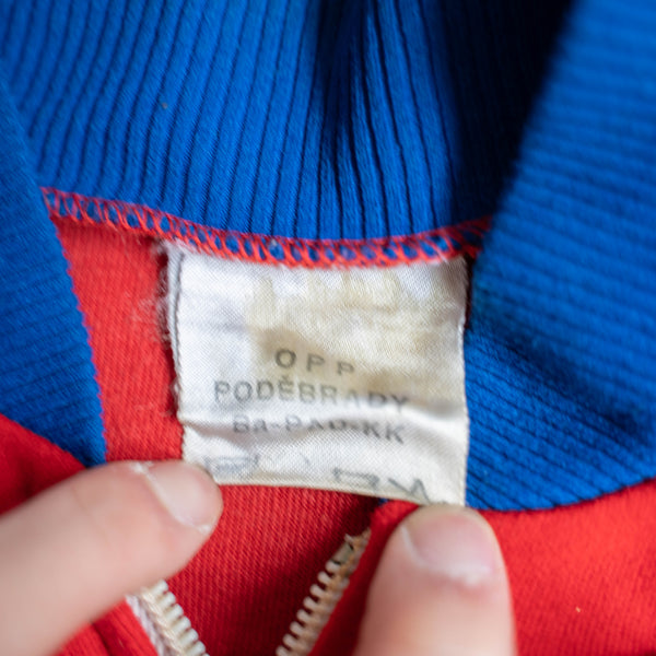 1970s Europe vivid red track jacket