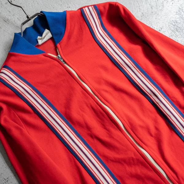 1970s Europe vivid red track jacket