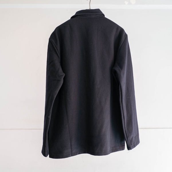 1970-80s Europe dark navy wool work jacket 'dead stock'