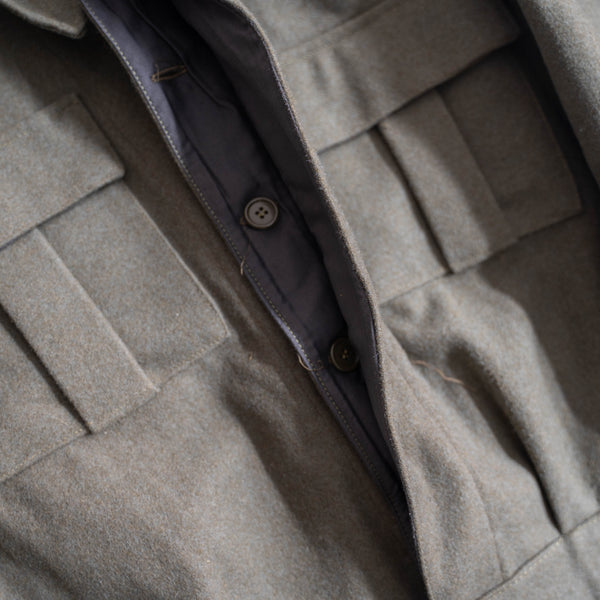 1970s Italian military wool battle dress jacket 'dead stock'